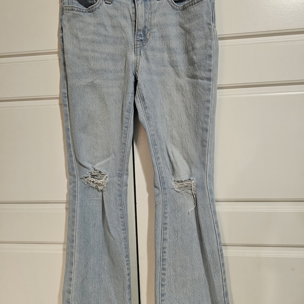 Girls Size 10 Old Navy Light Blue Flare Jeans